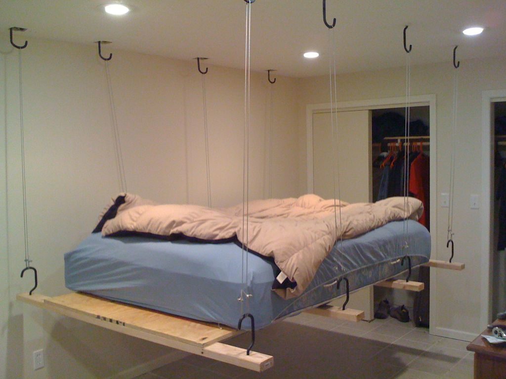 Insanely Unique Hanging Bed Design Ideas