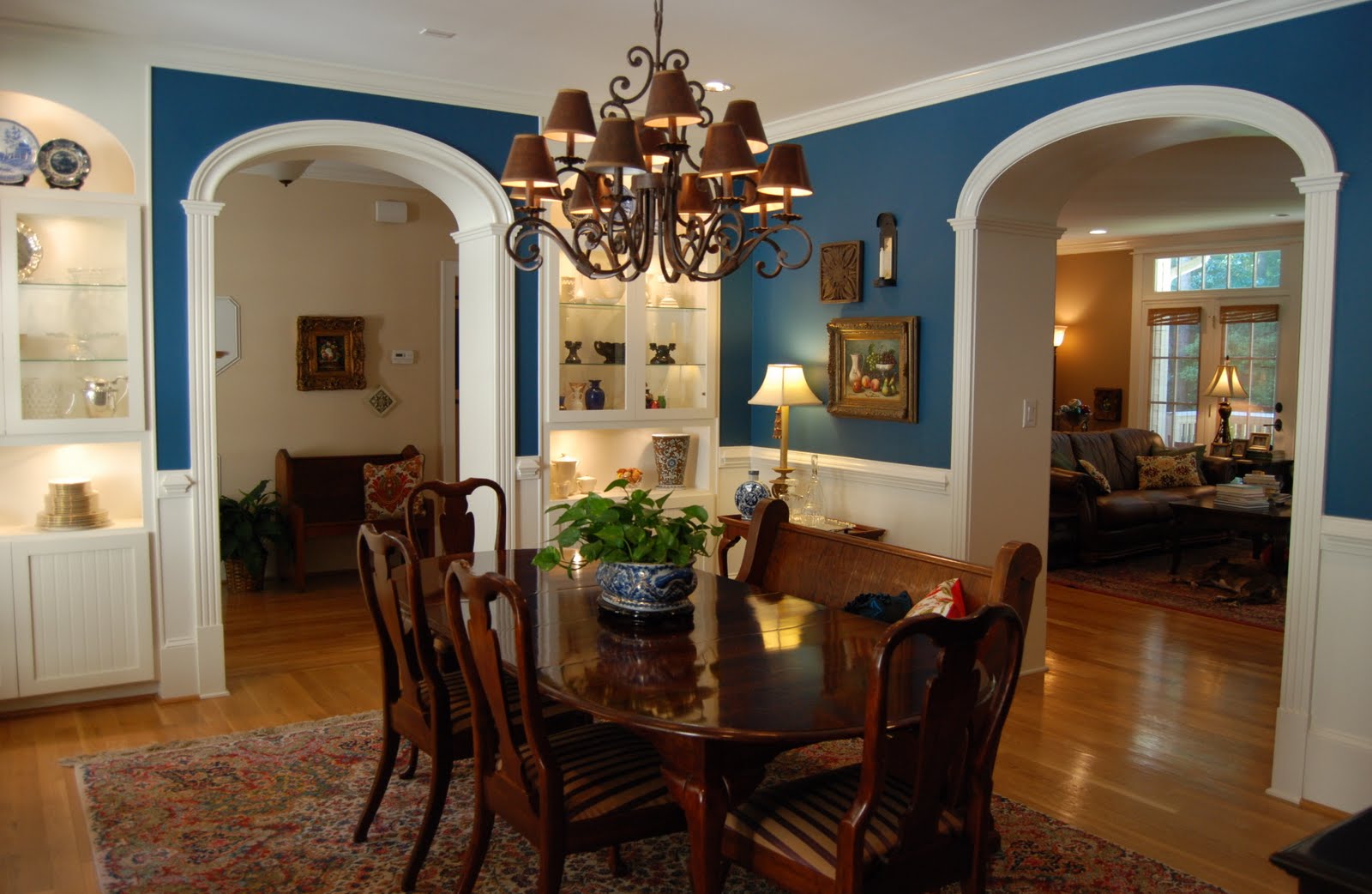 formal dining room color schemes