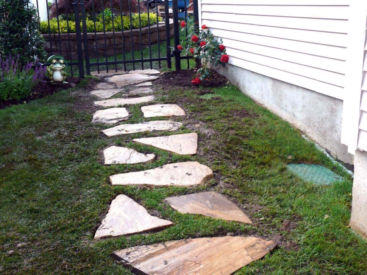 stone walkway for garden