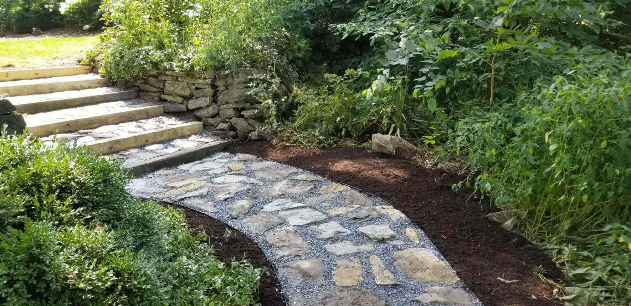 stone walkway for garden