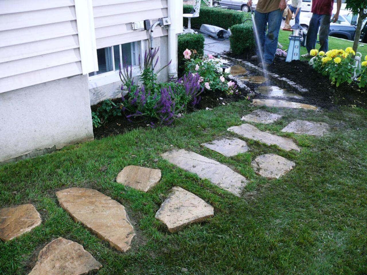 stone walkway for garden