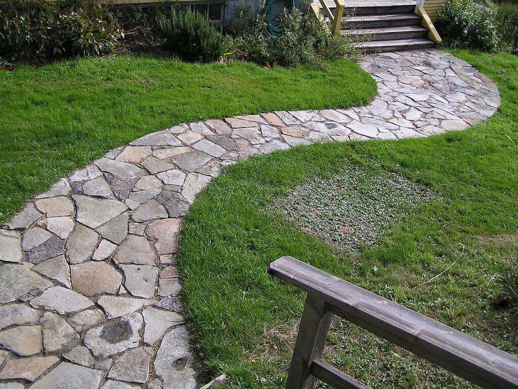 stone walkway for garden