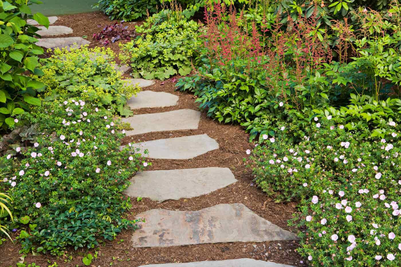 stone walkway for garden