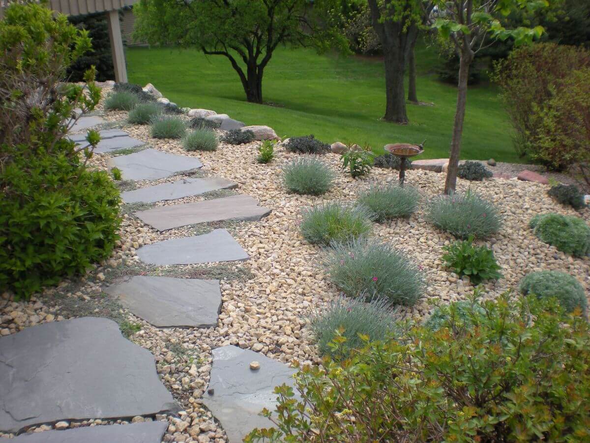 stone walkway for garden