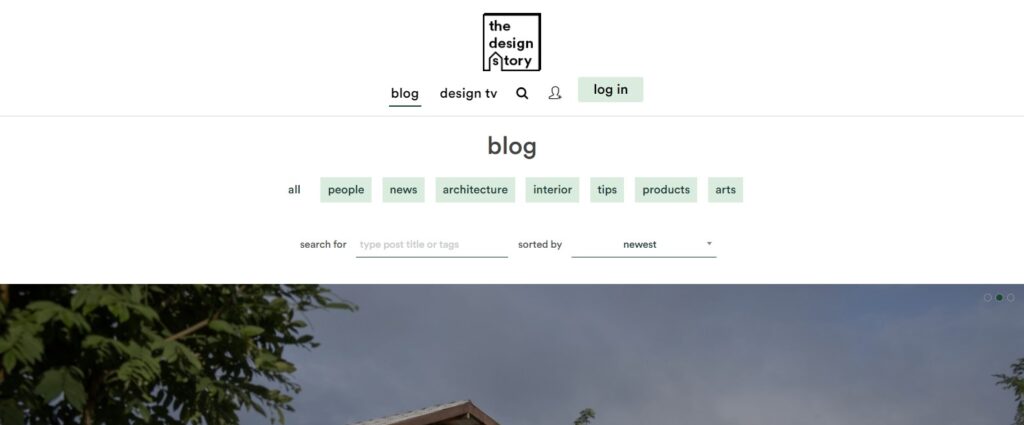 thedesignstory Home page