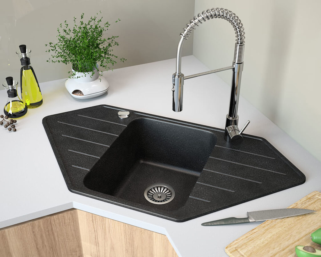 Corner-Kitchen-Sink