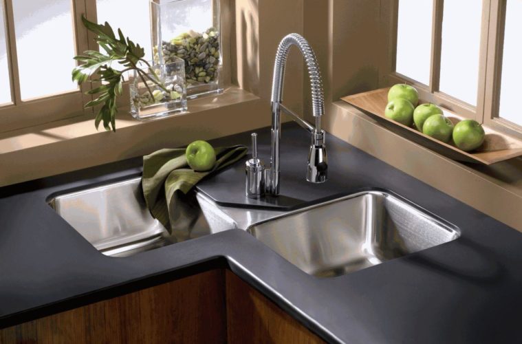 Corner kitchen sink cabinet ideas