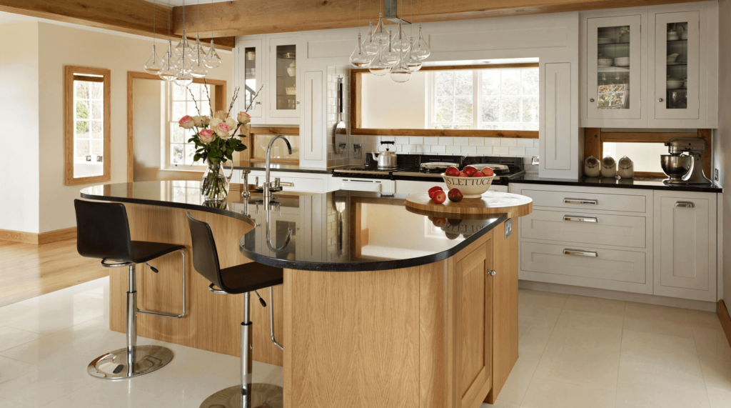 curved kitchen