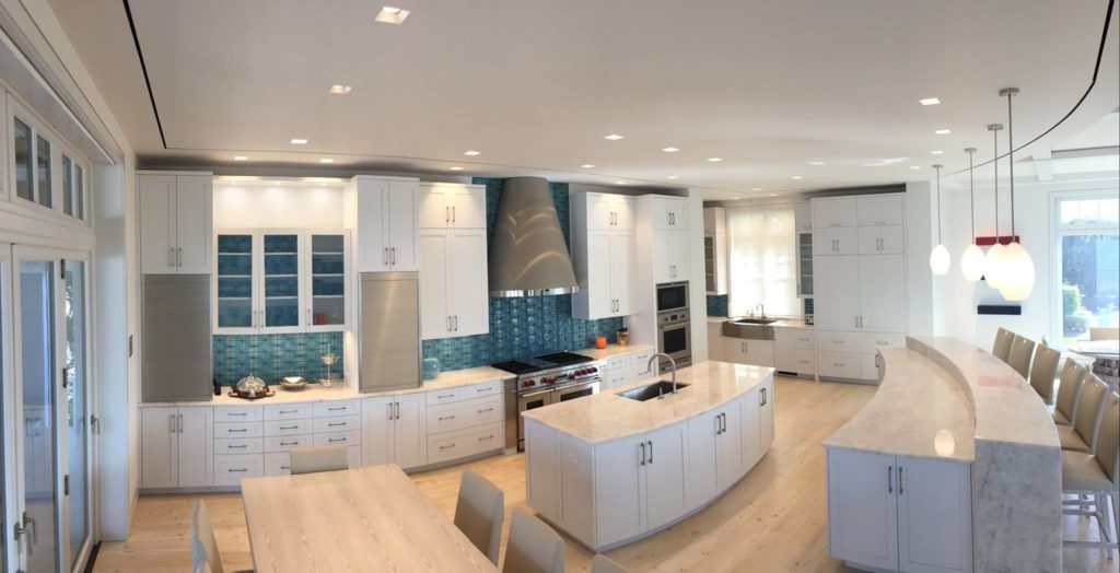 curved kitchen