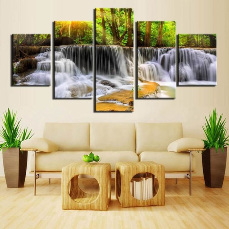 Relaxing and Peaceful Wall Art Design for Living Room