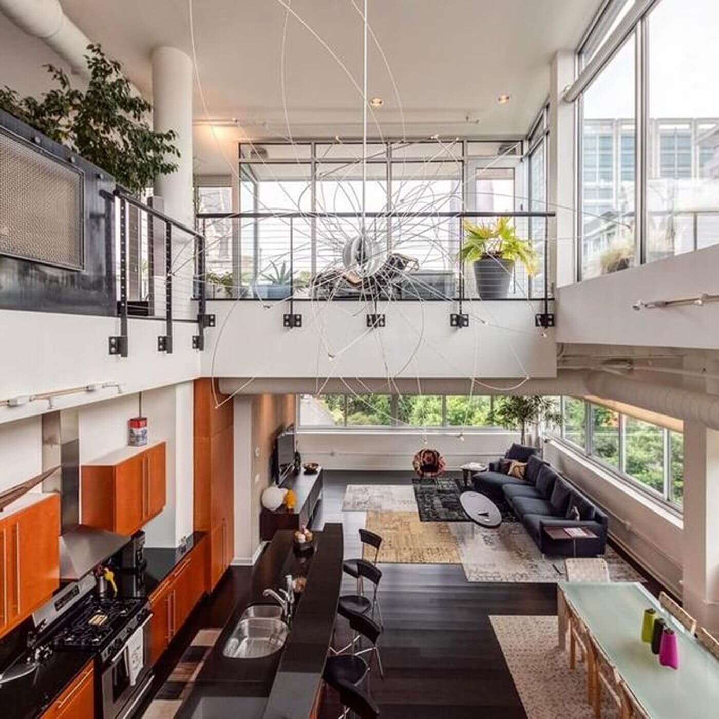 Fantastic Open Plan Seating Area for the Penthouse