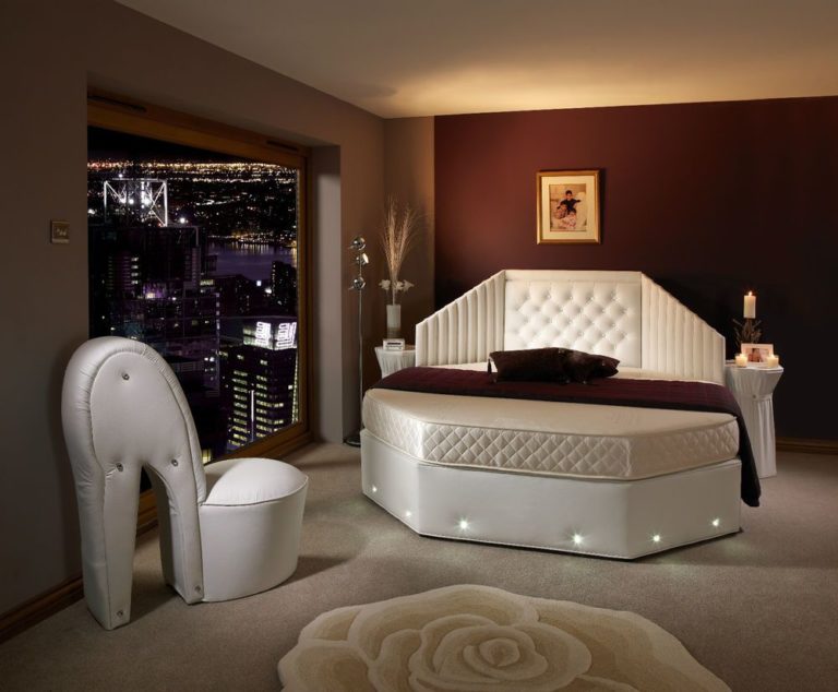 bedroom round bed furniture