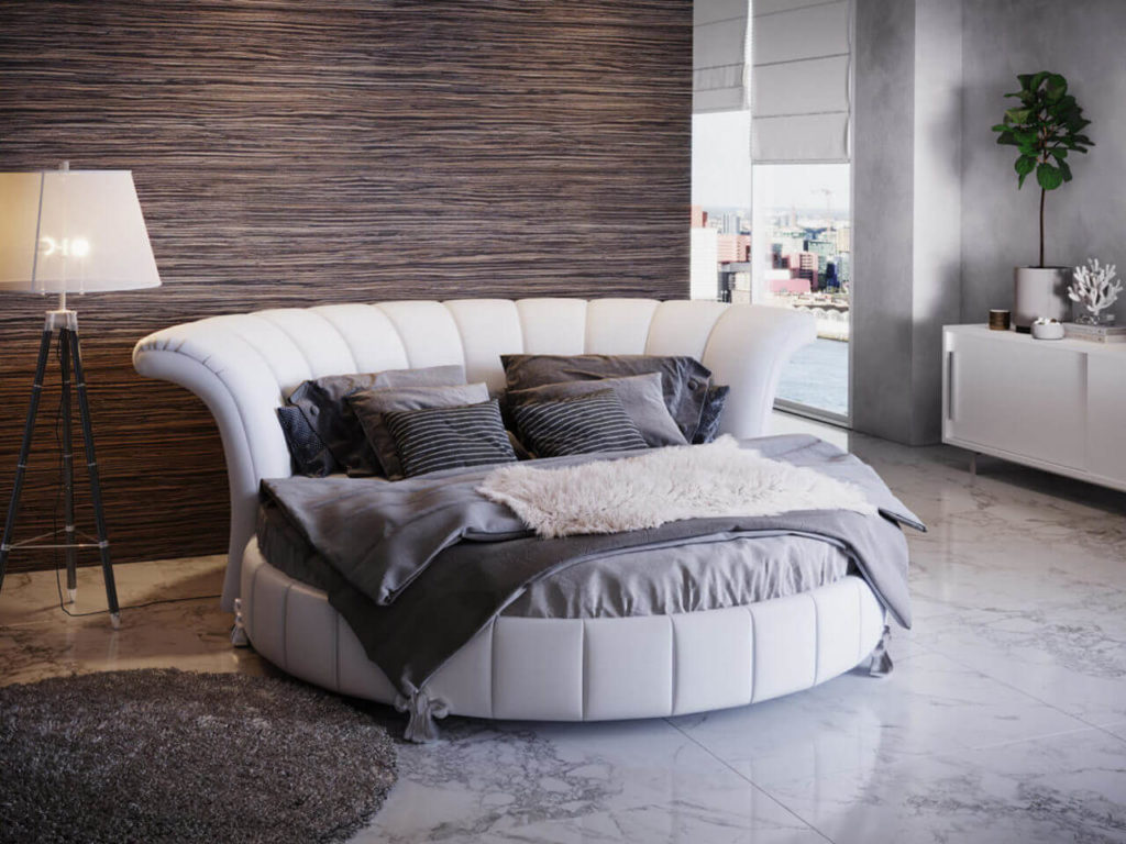 round bed