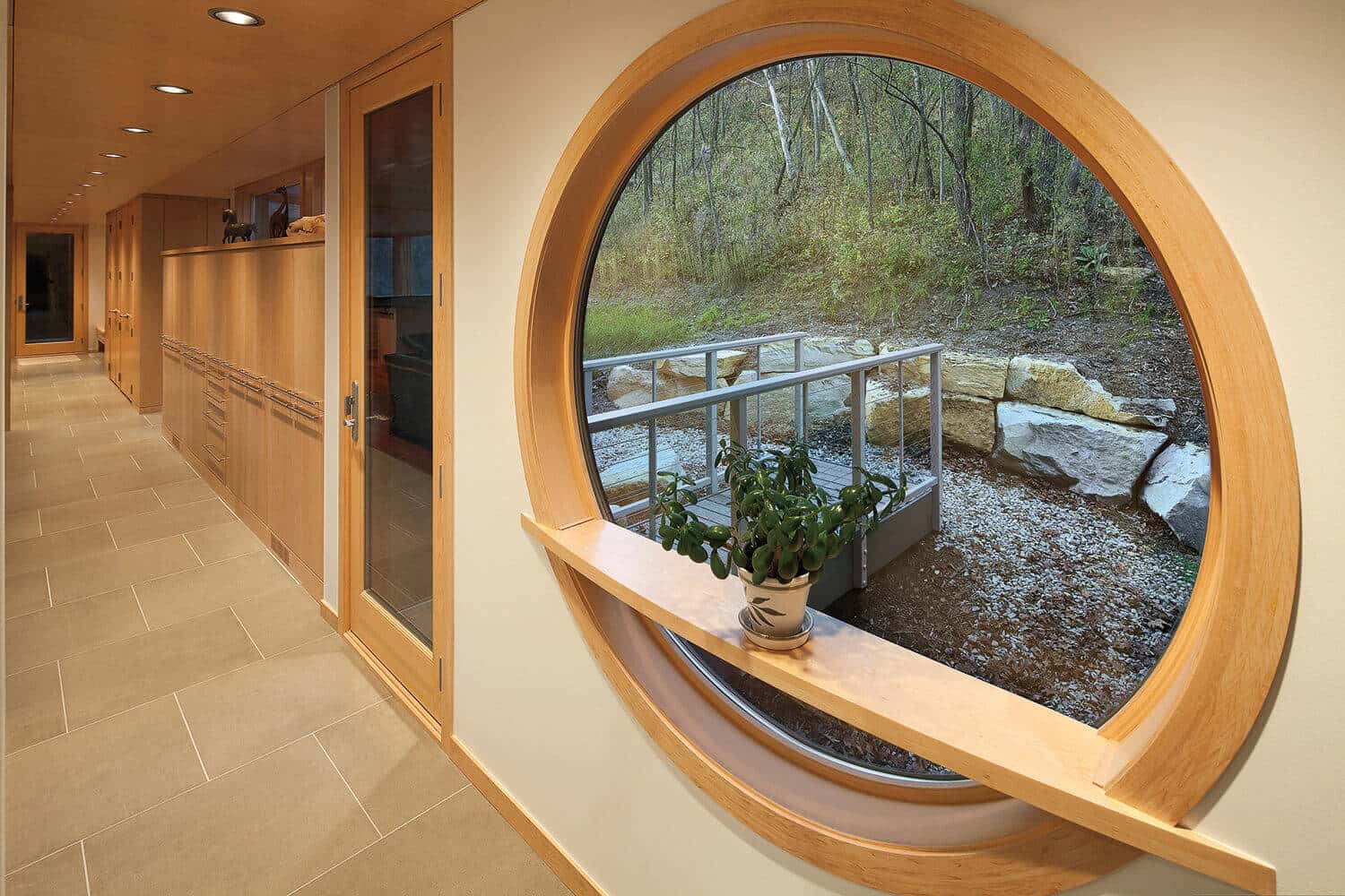 Outstanding Round Window Design For Modern House