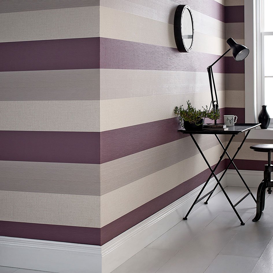 Attractive Large Scale Stripes Wall Design Ideas