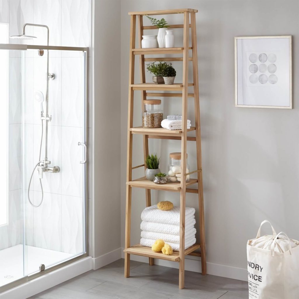 Smart Storage Solutions For Your Tiny, Bathroom Freestanding Shelves