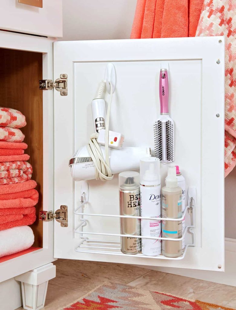 tiny bathroom storage