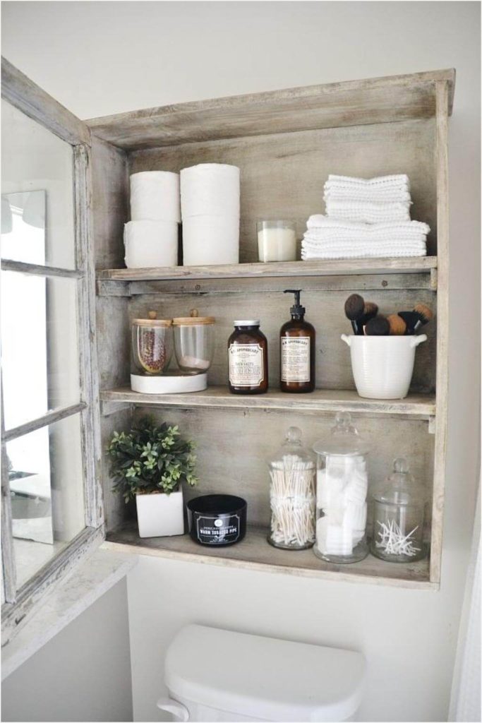 tiny bathroom storage