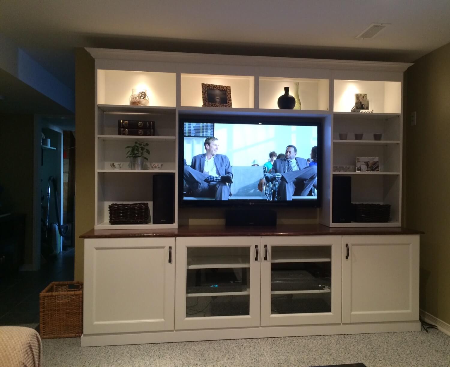 toy storage tv unit