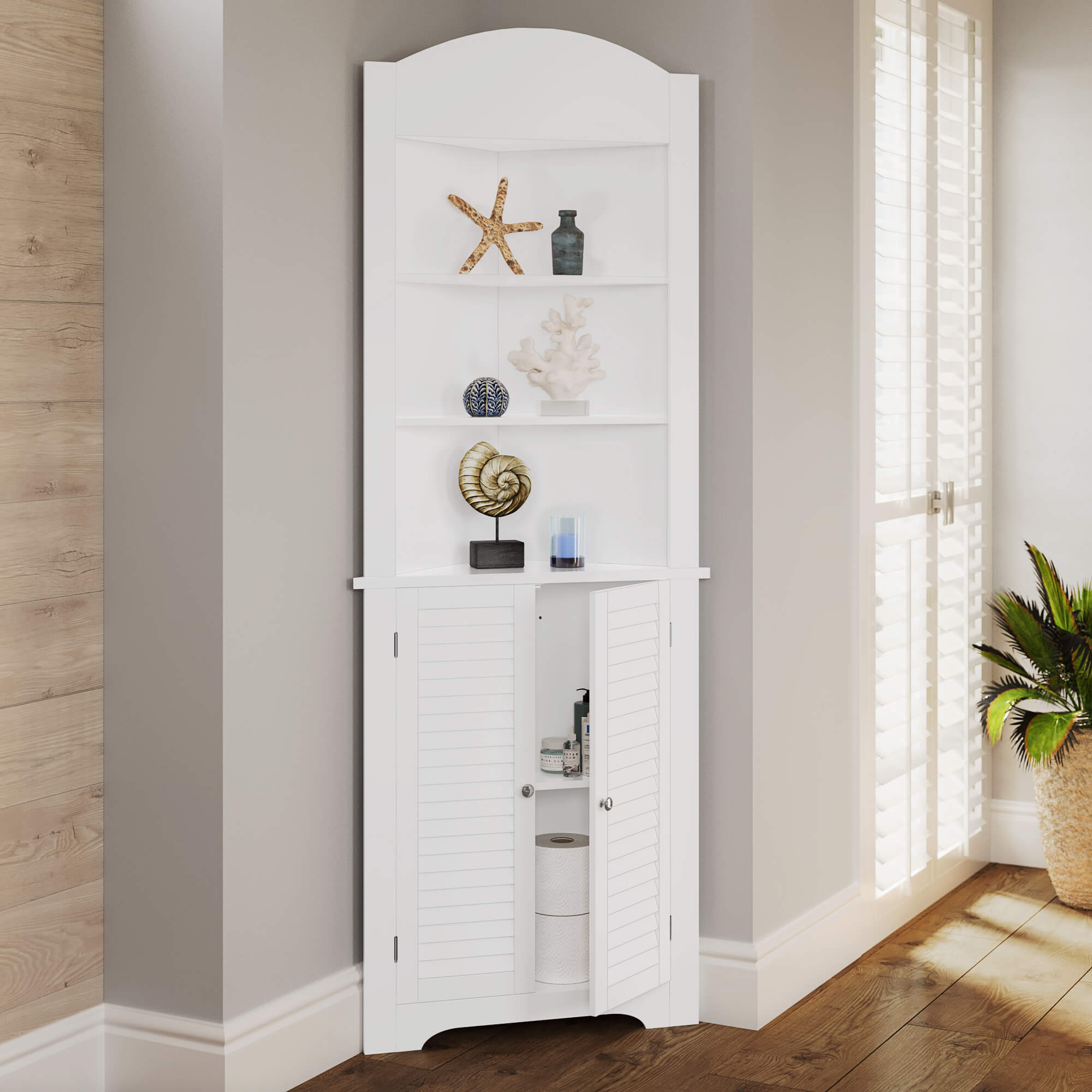 Corner Cupboard Design Ideas That Optimize Your Room Space