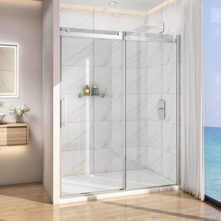 Custom Glass Shower Door Design for Bathroom