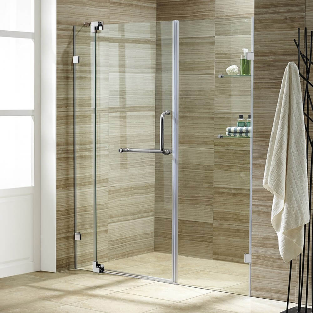 glass shower wall