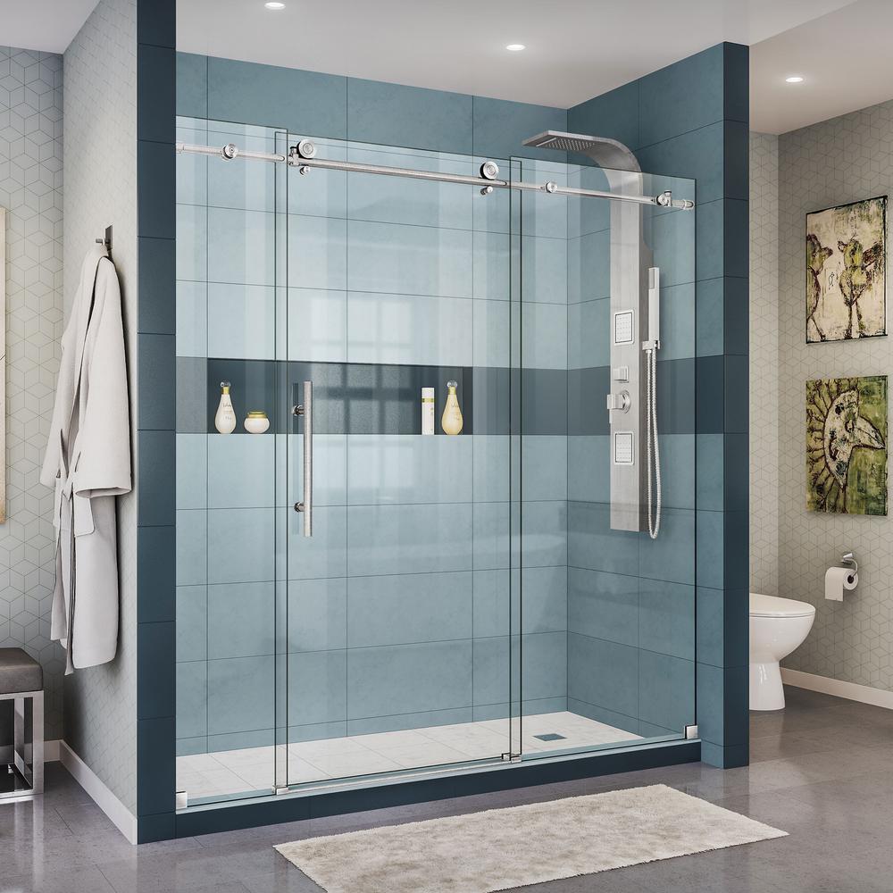 glass shower wall