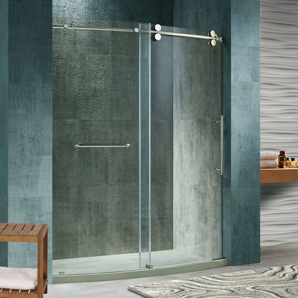 glass shower wall