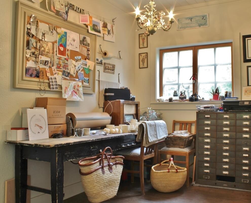 How To Creating A Vintage Home Office Design Ideas   Vintage Home Office 1 