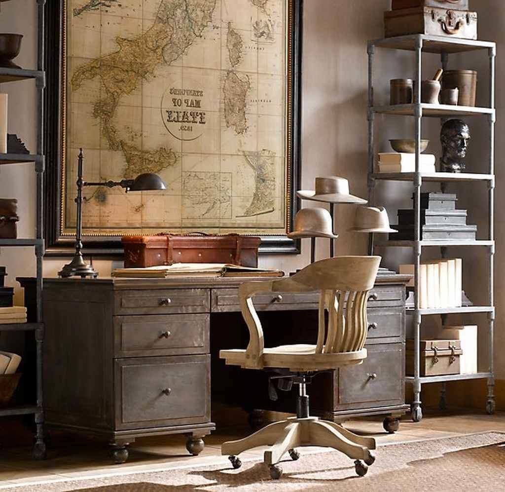 How to Creating a Vintage Home Office Design Ideas