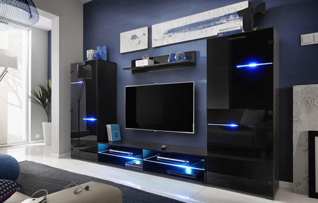 LED light in TV unit