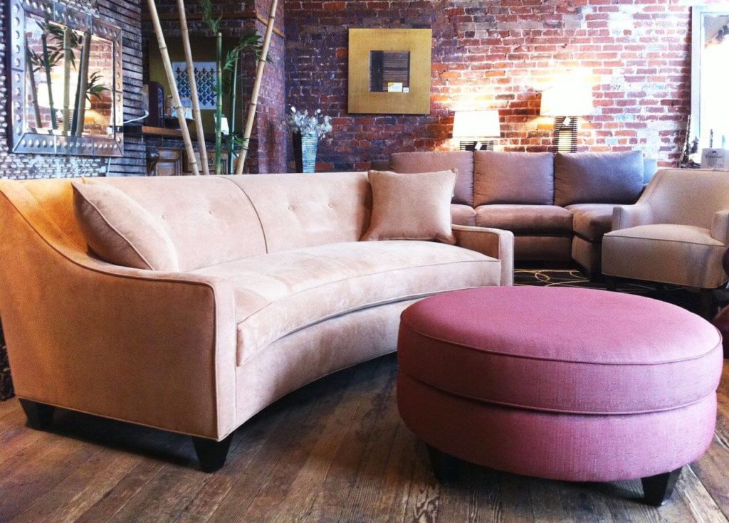 curved sofa