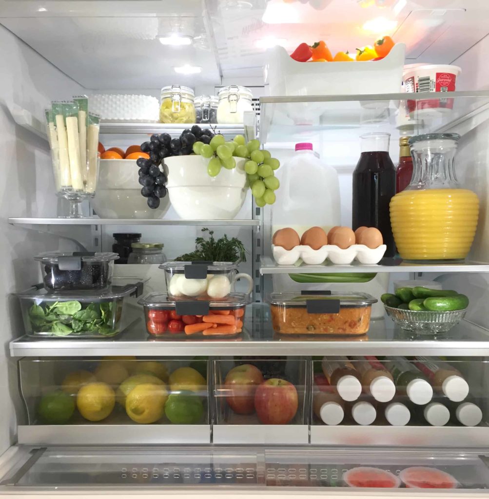 organize fridge