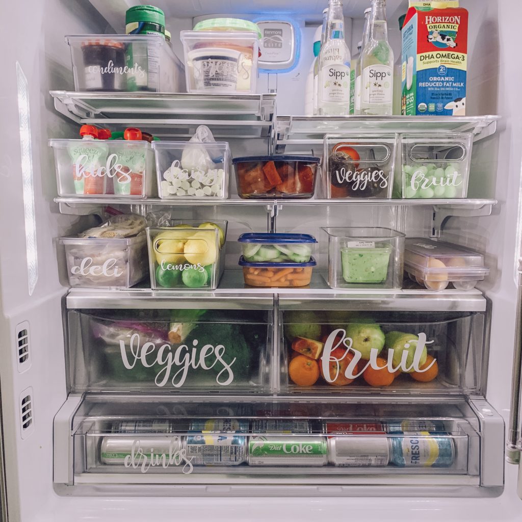 organize fridge