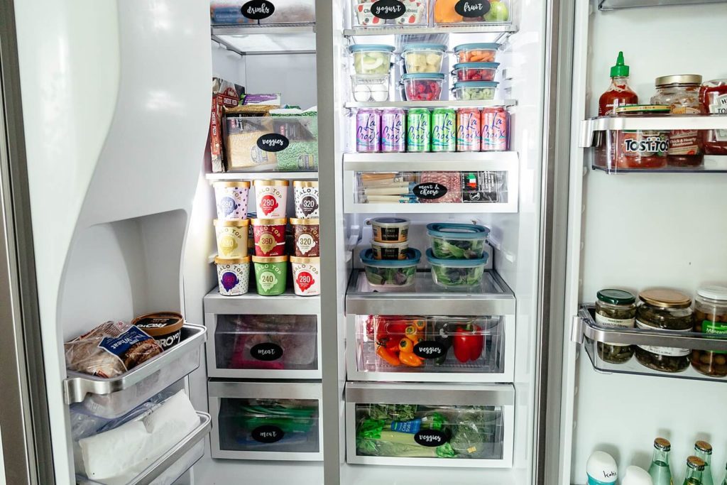 organize fridge