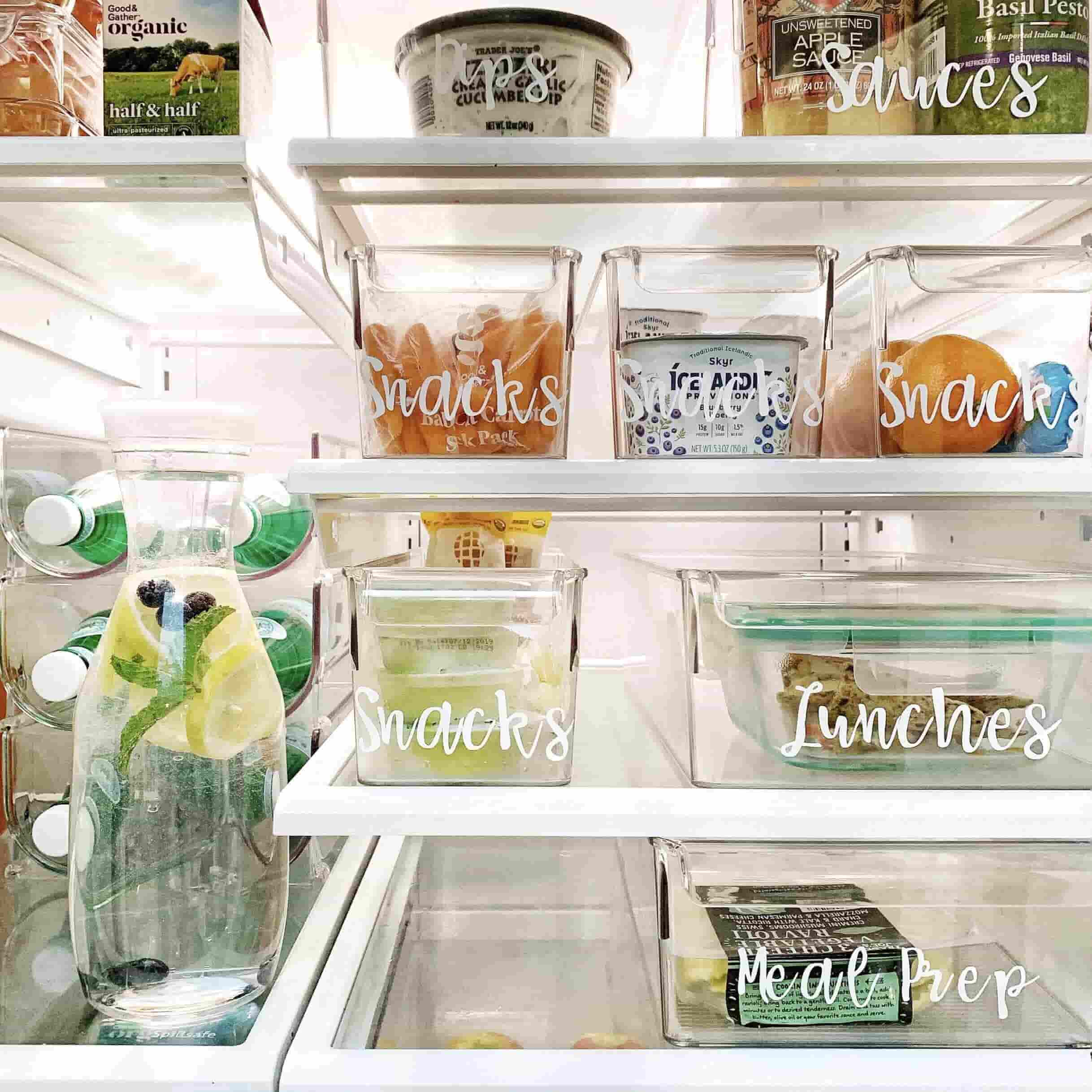 organize fridge
