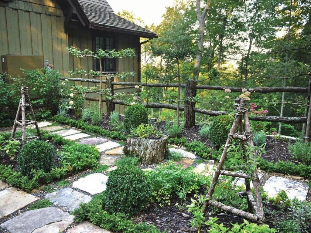 outdoor rustic garden decor