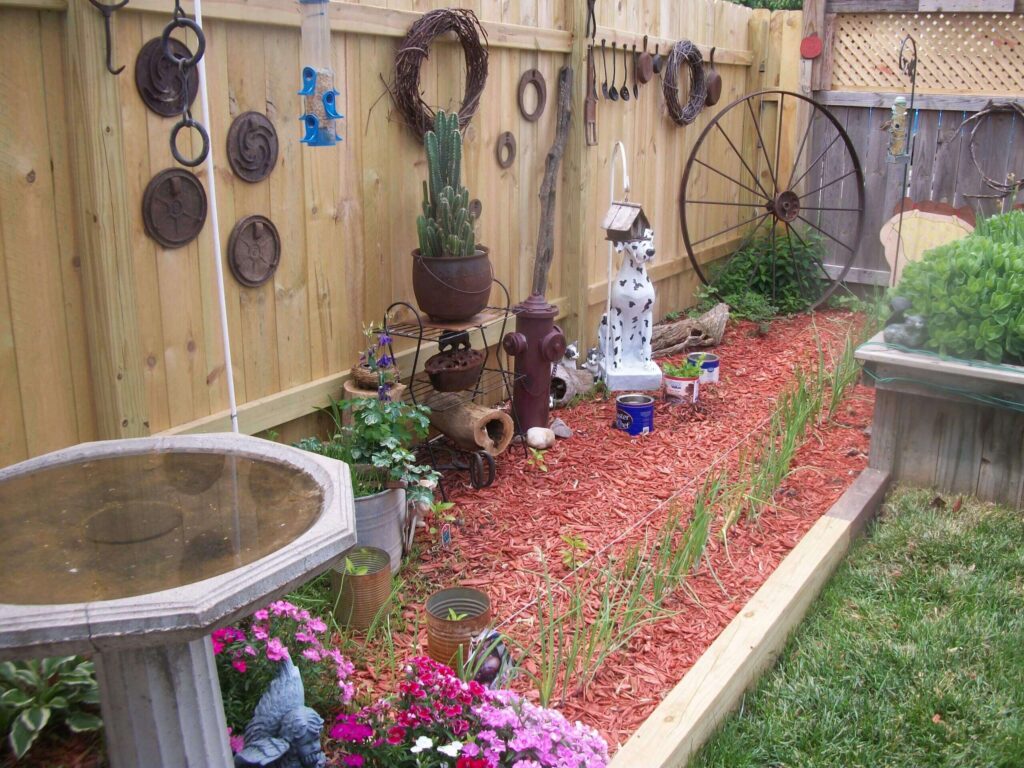 outdoor rustic garden decor