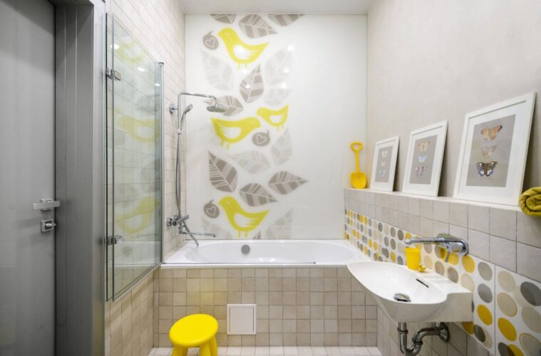 bathroom wall design