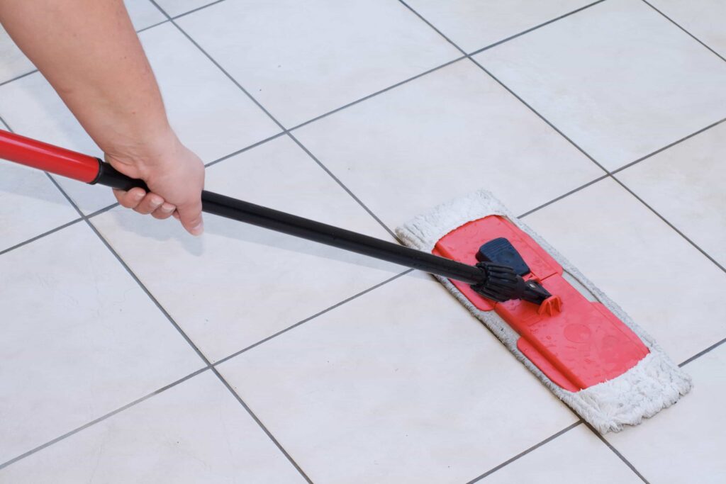 clean tile flooring