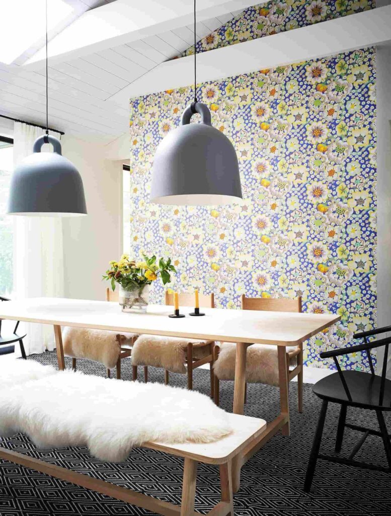 Modern Wallpaper Ideas For Dining Room : 46 Modern Wallpaper For Dining