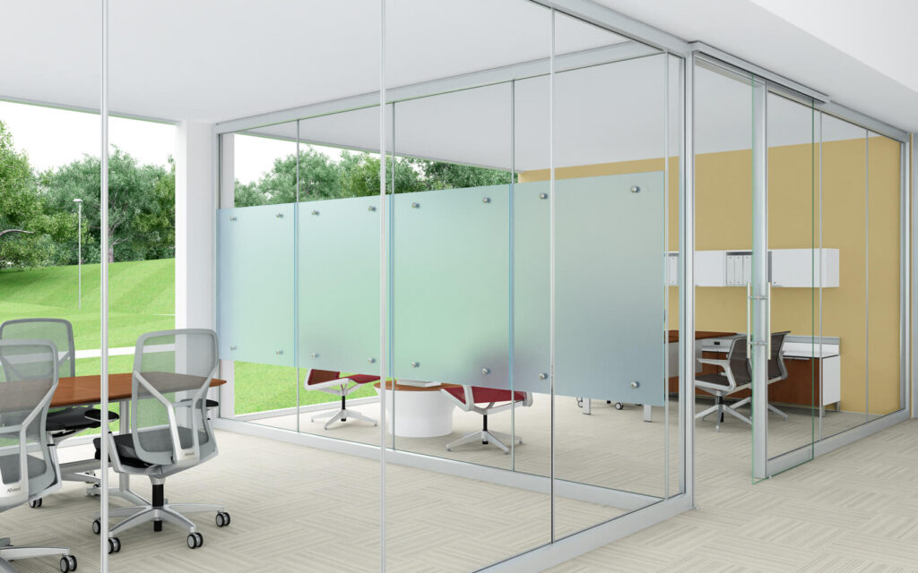 glass partition for office