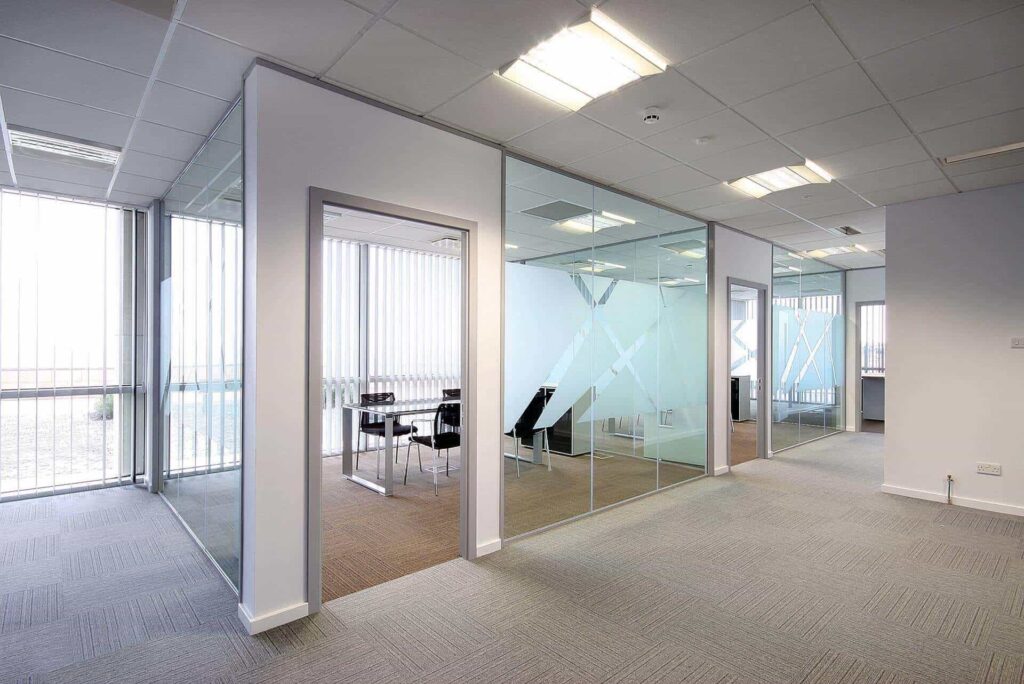 glass partition for office