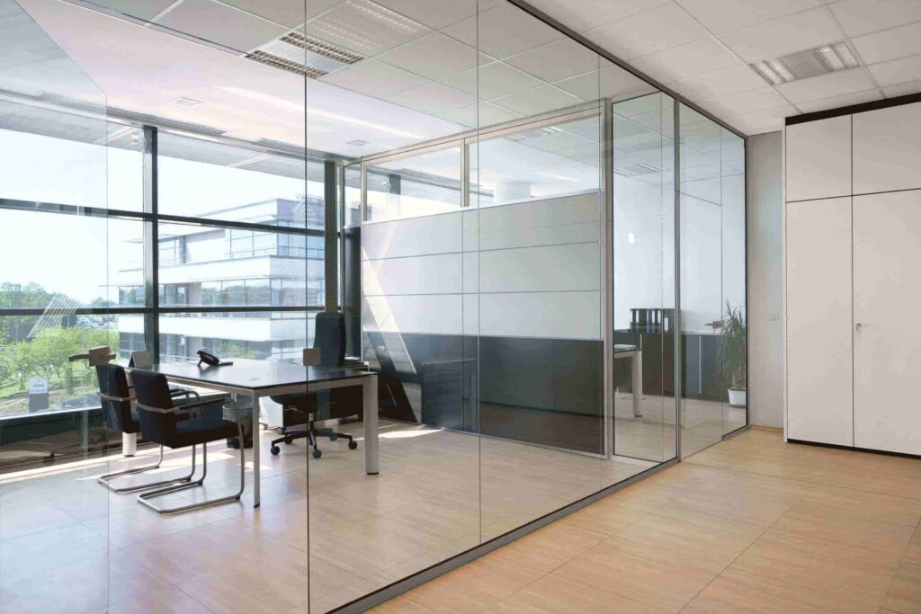 glass partition for office