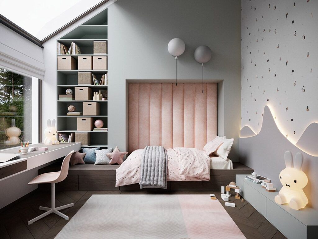 modern kids bedroom