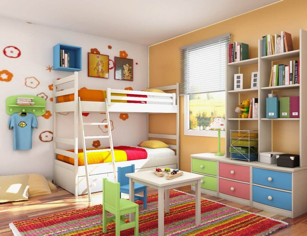 modern children bedroom