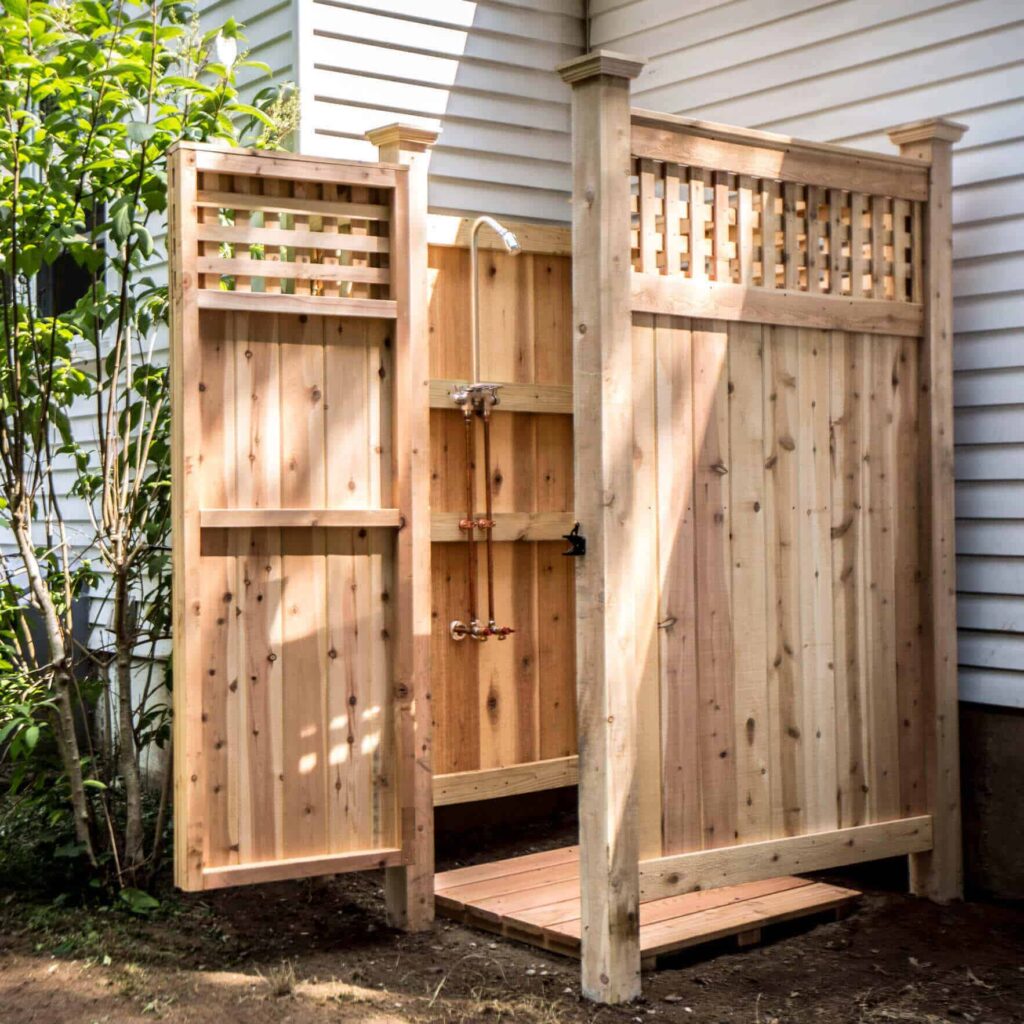 outdoor shower