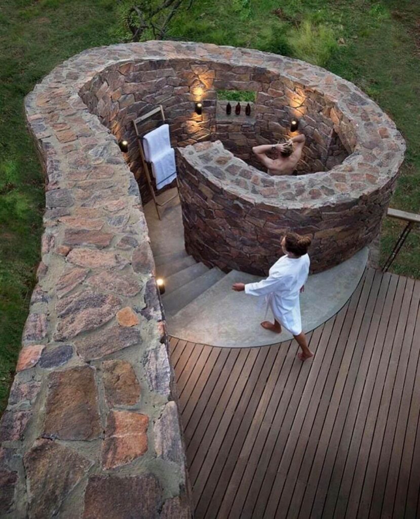 outdoor shower