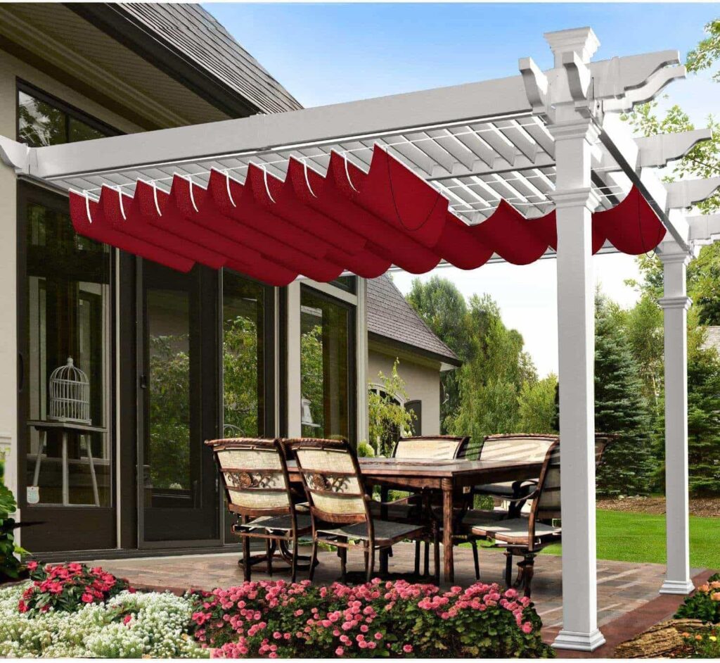 How To Make Simple Retractable Pergola Canopy