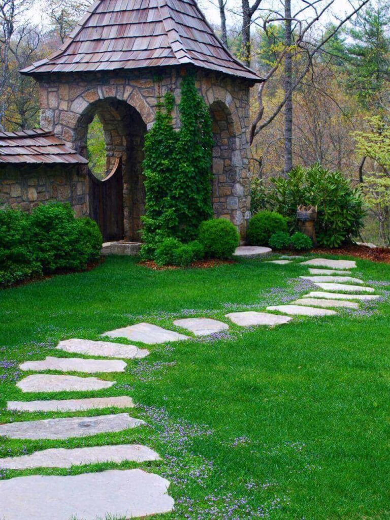 walkway in garden